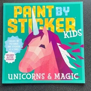 Paint by Sticker Kids Unicorns & Magic Book
